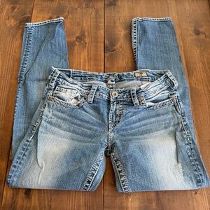 Silver Jeans Ako Skinny Light Wash Distressed Skinny Jeans